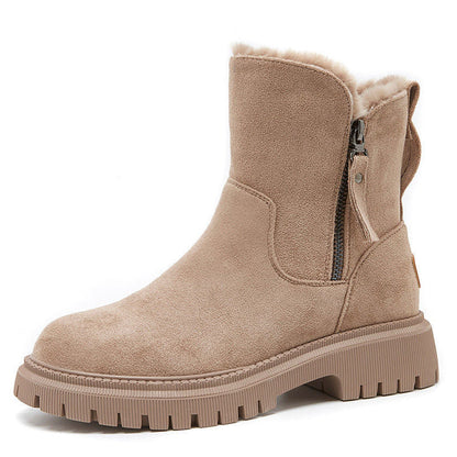Dames Laarzen – Fleecevoering – Stevige zool – Voor de winter en dagelijks gebruik