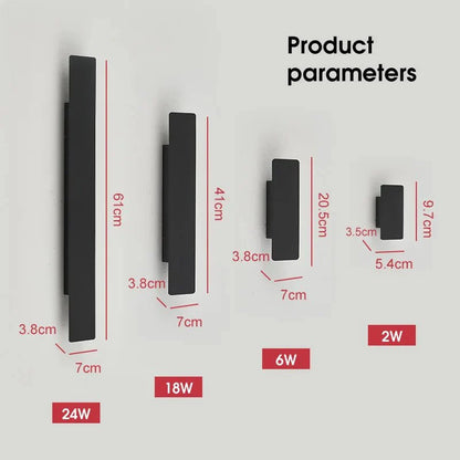 Wandlamp – Strak Ontwerp – LED Verlichting – Voor Binnen en Buiten