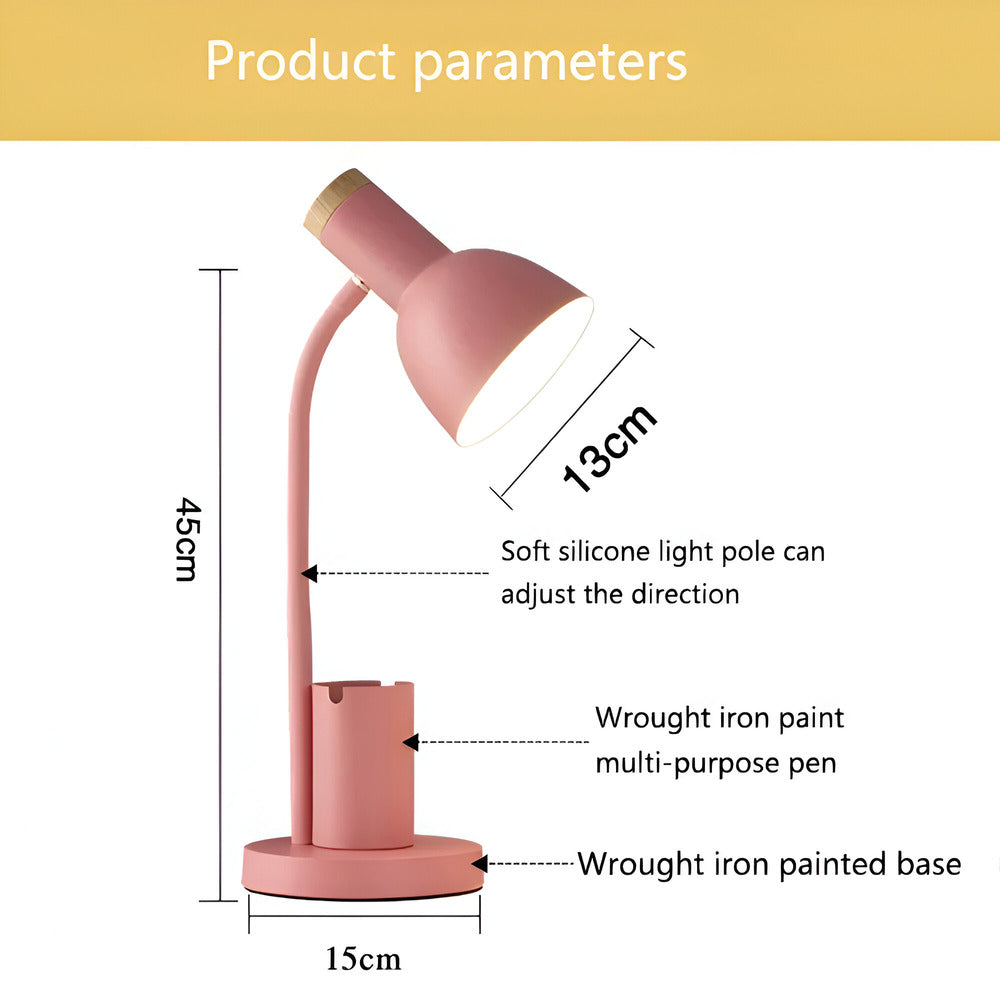Bureaulamp – Verstelbaar – Met Telefoonhouder en Opbergfunctie