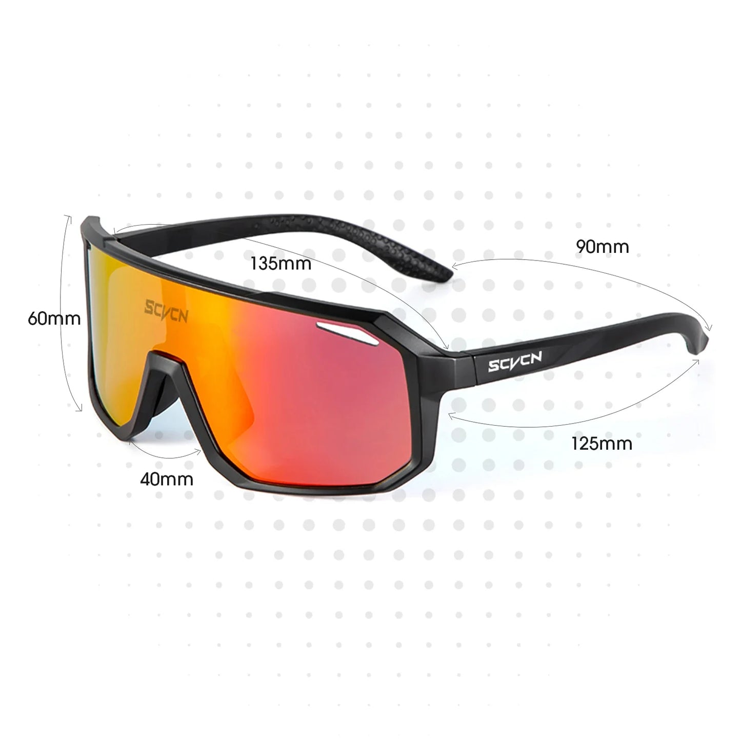 Wielrenbril – UV-Bescherming – Voor Fietsen en Sporten