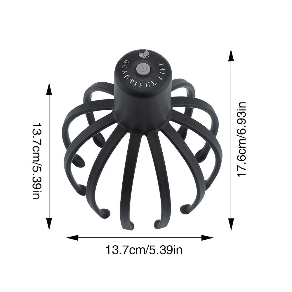 Hoofdmassageapparaat – 3D Vibratie – Verstelbaar – Voor hoofdhuid en ontspanning