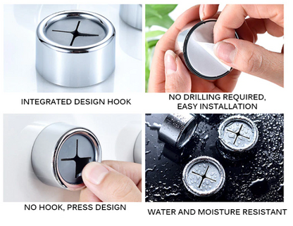 Muurhaken Set – Roestvrij staal – Moderne design