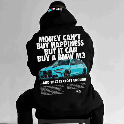 BMW M3 Hoodie – Auto Print – Zachte stof – Voor autoliefhebbers