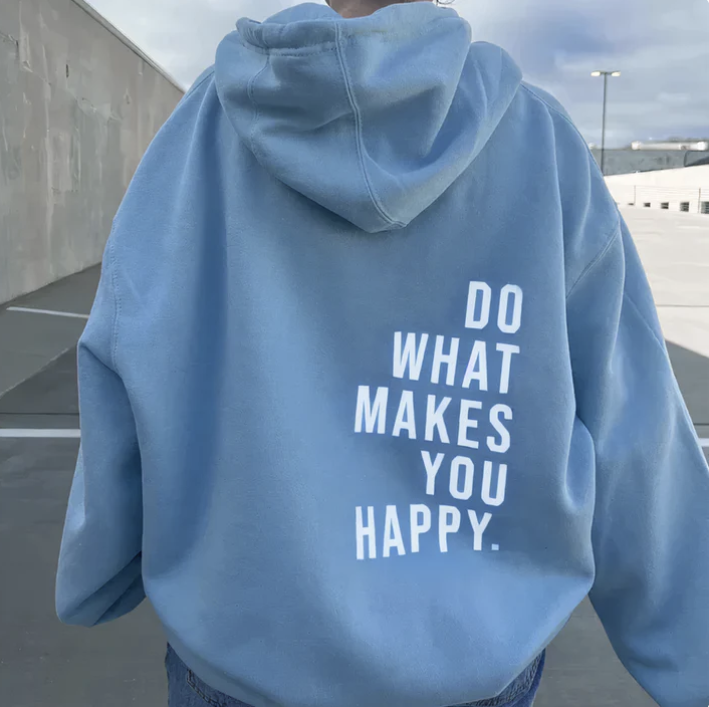 Hoodie Dames – Motivational Print – Zachte stof – Voor casual outfits