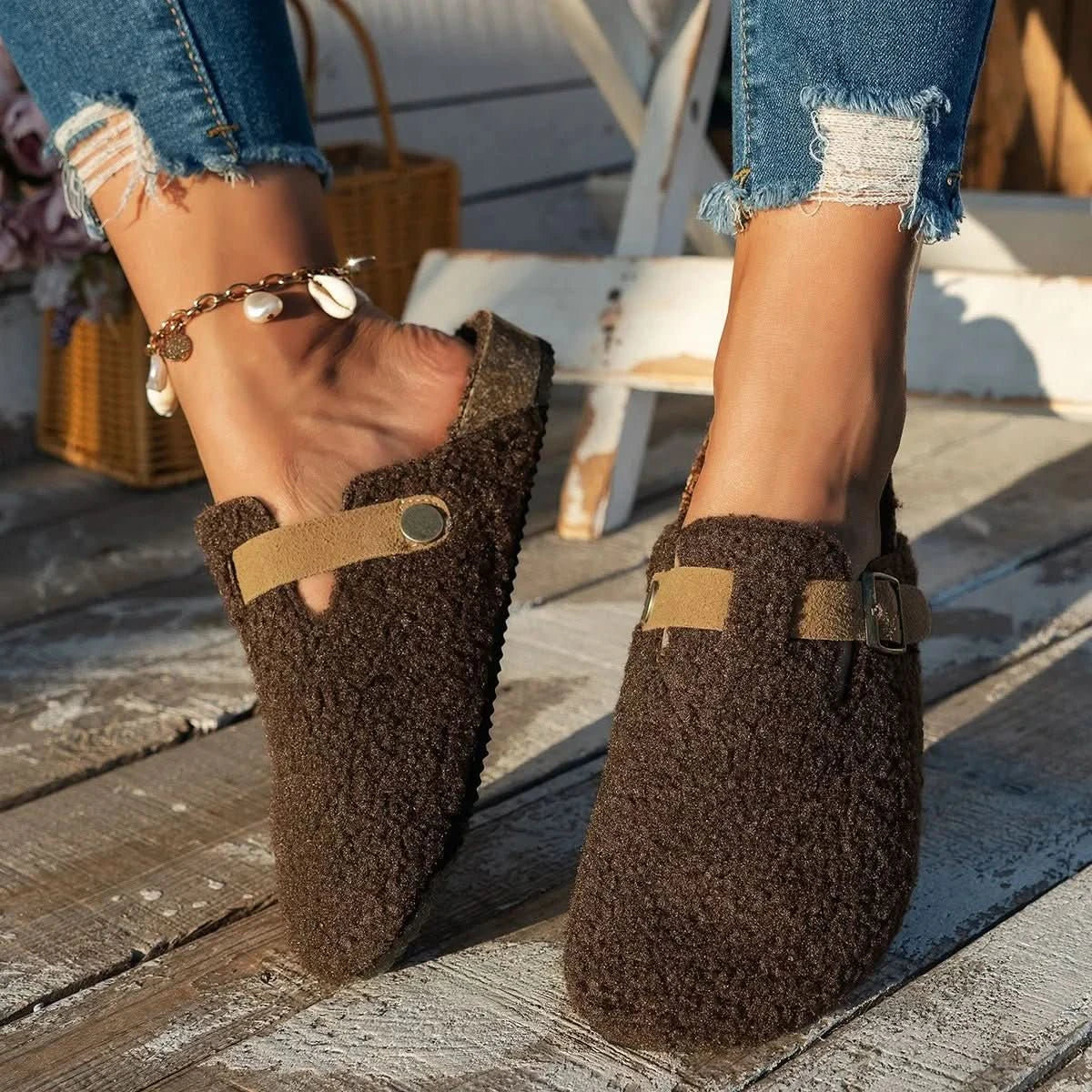 Pantoffels – Zacht en Warm – Met Gesp – Comfortabel en warm