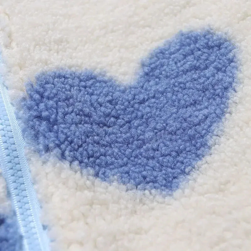 Dubbele Draagbare Winterjas – Met Hartjes Voering – Voor Dames