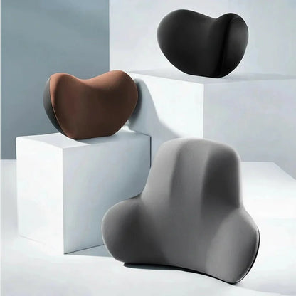 Auto Nek- en Lendensteun Set – Ergonomisch Ontwerp – Voor Langdurig Comfort
