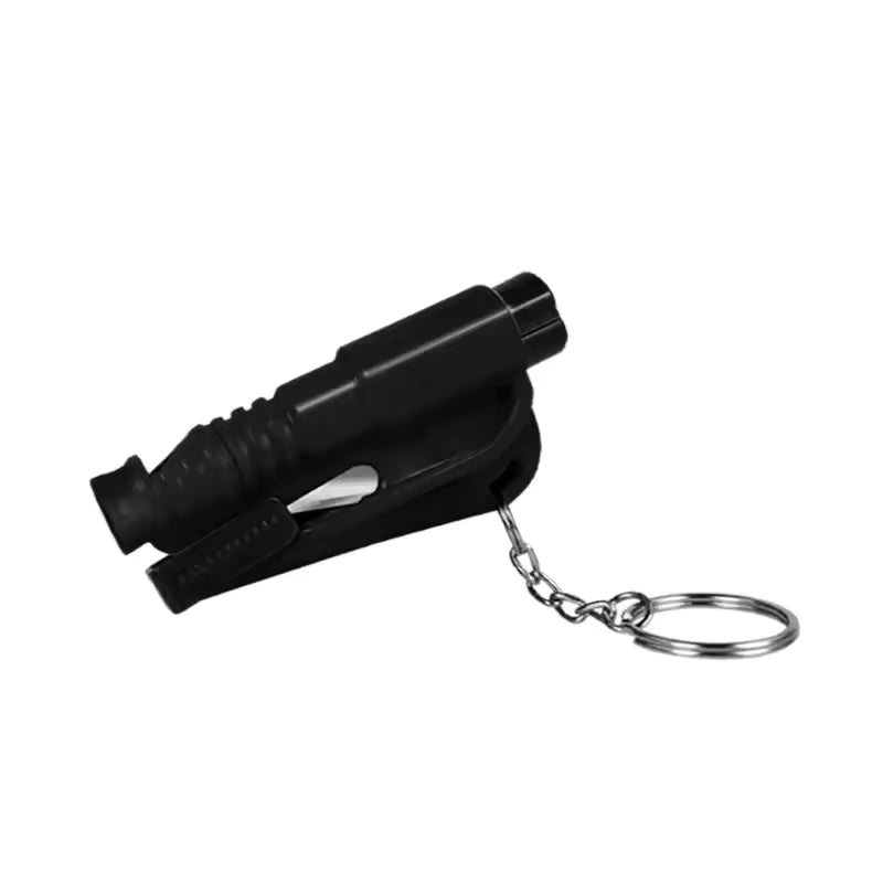 3-in-1 noodhamer sleutelhanger – veiligheidshamer, gordelsnijder, ruitverbreker – voor voertuigen