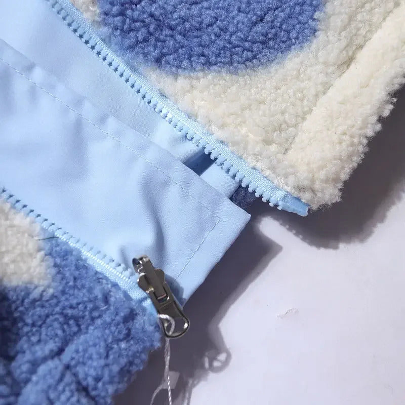 Dubbele Draagbare Winterjas – Met Hartjes Voering – Voor Dames