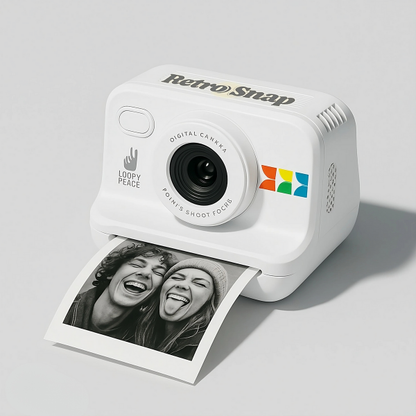 Retro Digitale Camera – Voor Instant Foto’s – Stijlvol en Handig