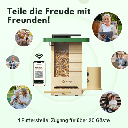 Slimme Vogelvoederautomaat – Camera met Nachtzicht – App-besturing – Voor Vogelherkenning