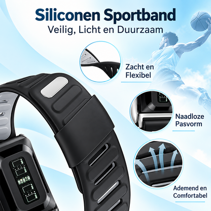 Fittershape Silicone Band voor Whoop 5.0/MG – met metalen connector