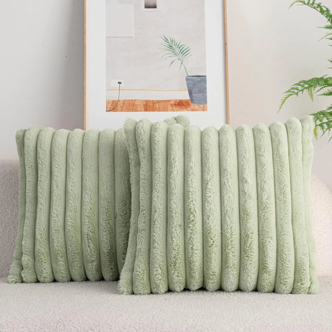 Zachte Pluizige Kussens – Strepen Design – Voor Bank of Slaapkamer
