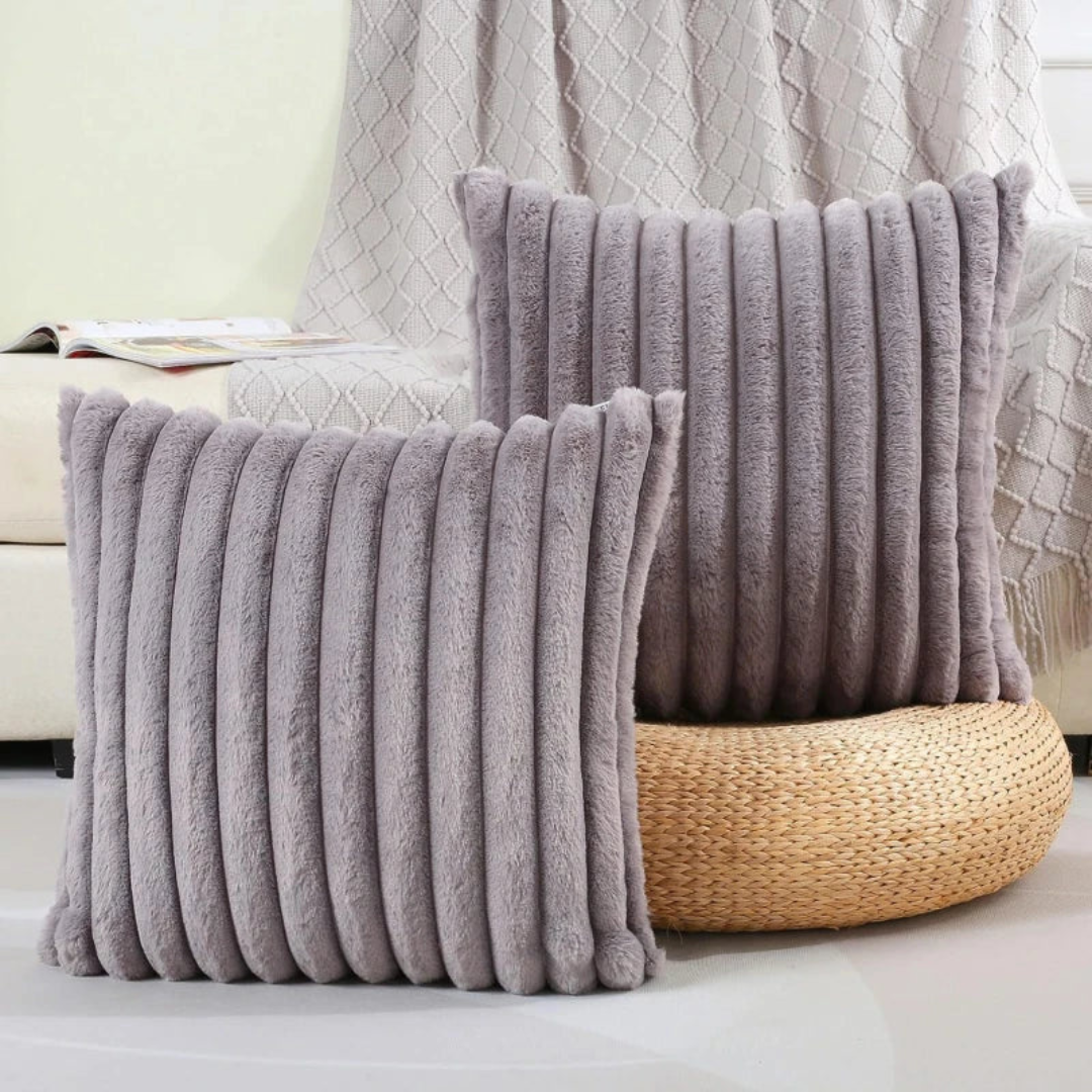 Zachte Pluizige Kussens – Strepen Design – Voor Bank of Slaapkamer