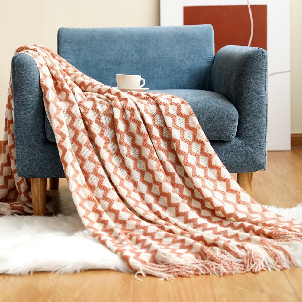 Geweven Woondeken – Zachte Katoen – Moderne Stijl – Voor Bank of Bed