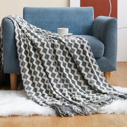 Geweven Woondeken – Zachte Katoen – Moderne Stijl – Voor Bank of Bed