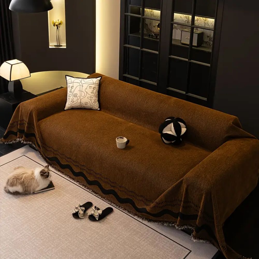 bankhoes – zachte stof – comfortabele bescherming voor bank of fauteuil