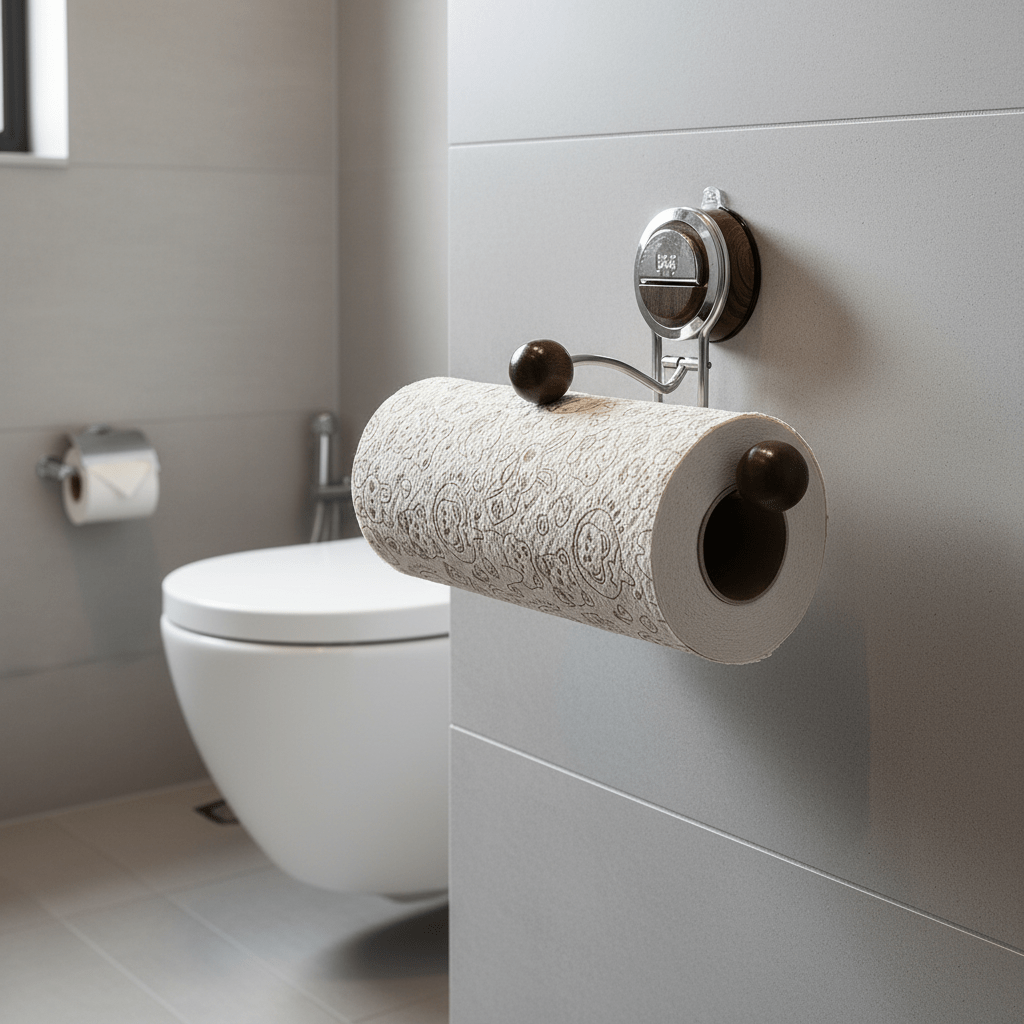 Toiletrolhouder met Opberplank – Stijlvol Design – Voor Badkamer