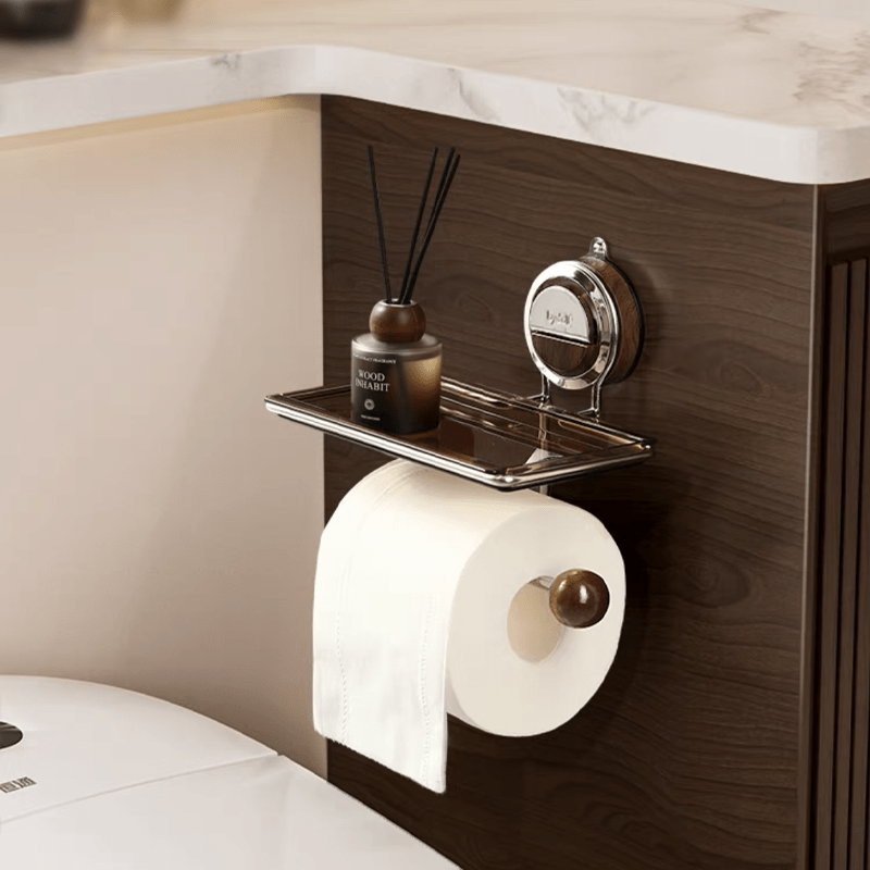 Toiletrolhouder met Opberplank – Stijlvol Design – Voor Badkamer