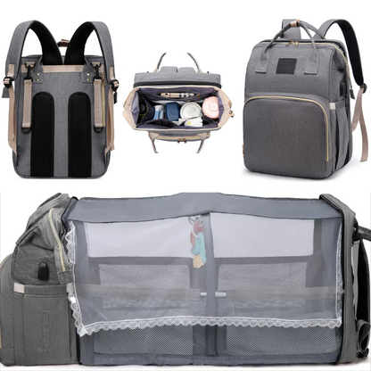 Baby rugzak – geïsoleerde flessenhouders – opbergvakken – voor ouders en babyverzorging