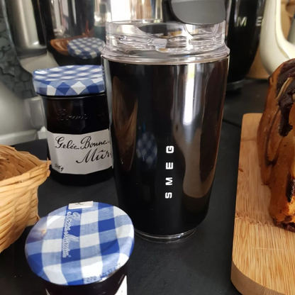 Smeg drinkbeker – roestvrij staal – lekvrij deksel – voor onderweg