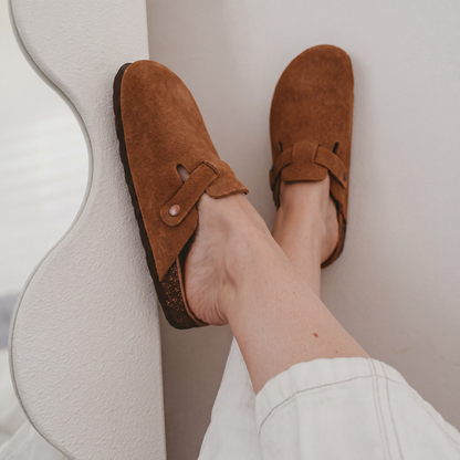 Fittershape Comfort Clogs – suède met voetboogsteun
