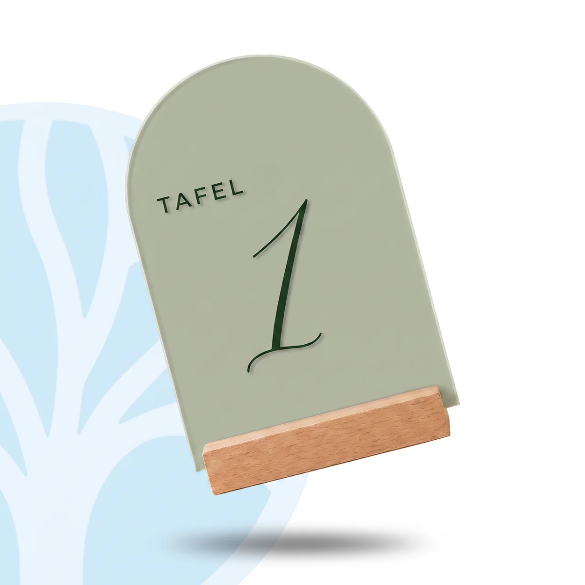 Fittershape Custom Acrylic Wedding Table Sign – gepersonaliseerd tafelnummer