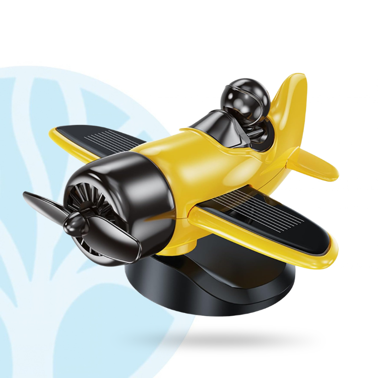 Fittershape Solar Vliegtuig Ornament – met draaiende propeller