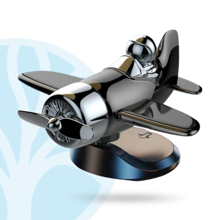 Fittershape Solar Vliegtuig Ornament – met draaiende propeller