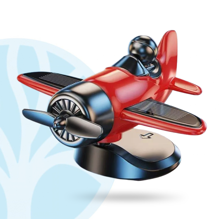 Fittershape Solar Vliegtuig Ornament – met draaiende propeller