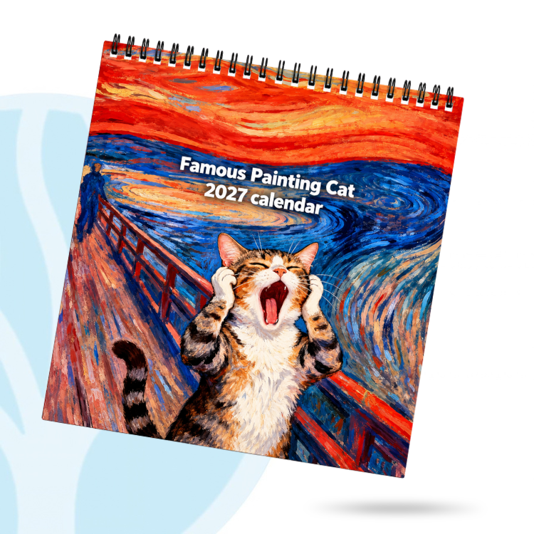 Fittershape Funny Cat Meme Kalender 2027 – vrolijk & decoratief
