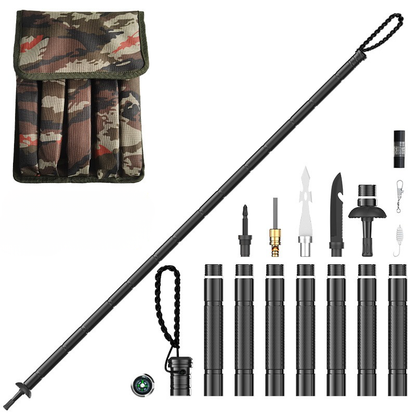 Opvouwbare Wandelstok – Multifunctioneel – Voor Wandelen en Outdoor Activiteiten