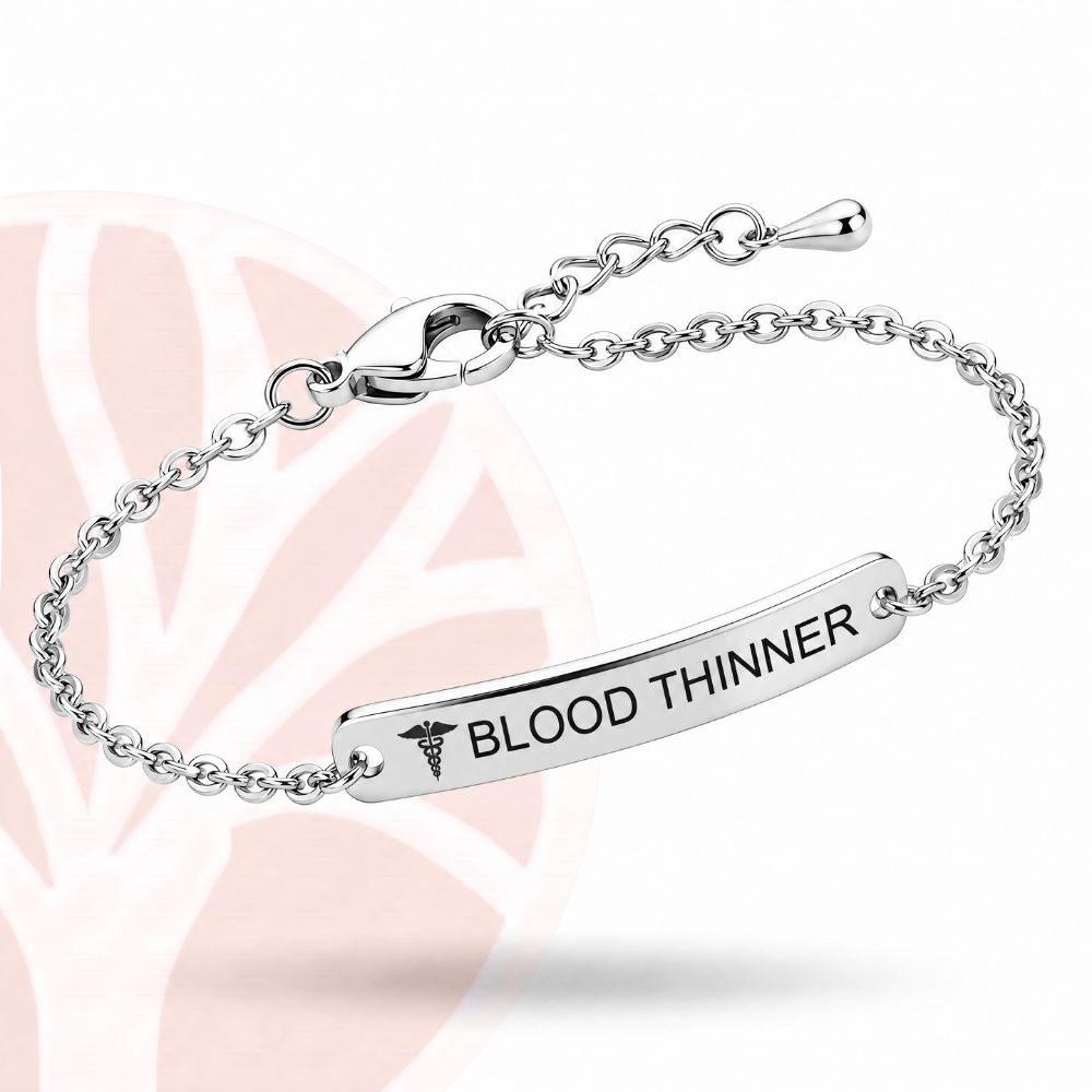 Fittershape Blood Thinner Bracelet – goudkleurig voor stijl & veiligheid