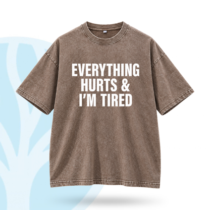 Fittershape Everything Hurts Gym Shirt – fitted met stretch