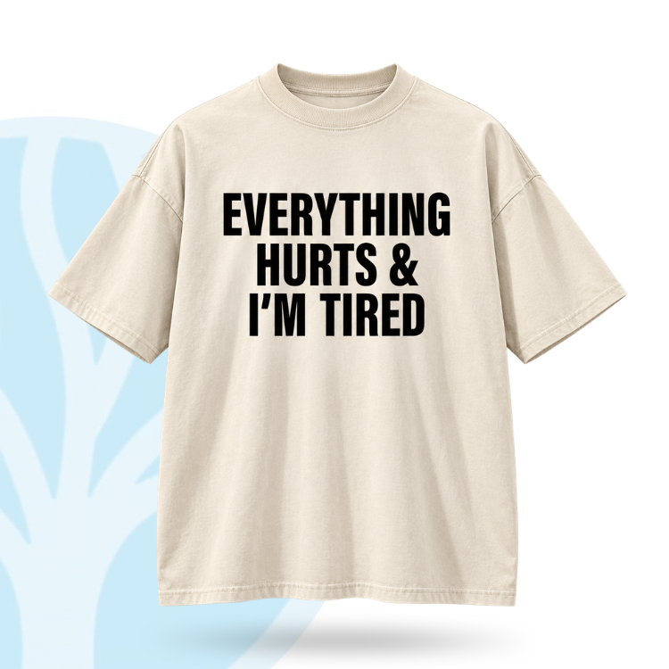 Fittershape Everything Hurts Gym Shirt – fitted met stretch