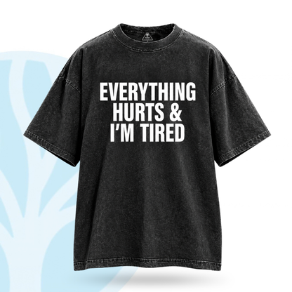 Fittershape Everything Hurts Gym Shirt – fitted met stretch