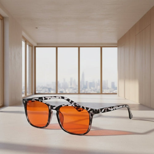 Sunglasses – Vierkante Montuur – UV-Bescherming voor Werk, Slaap en Gaming