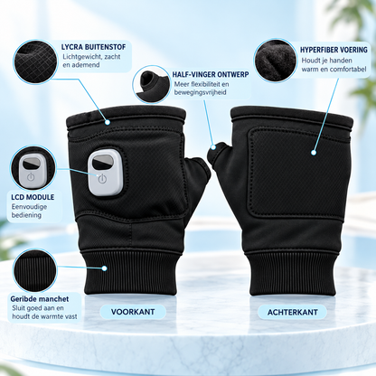 Fittershape Draagbare Verwarmde Handschoenen – draadloos & oplaadbaar
