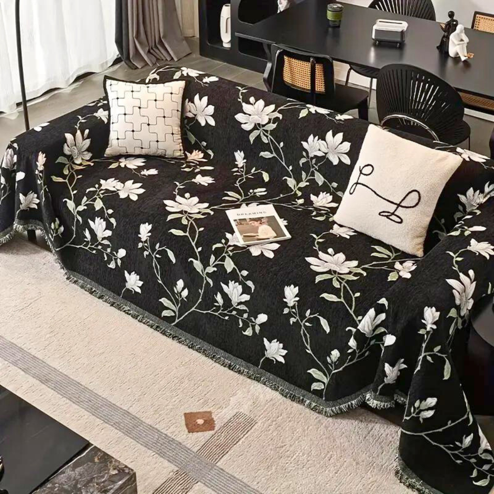 bankhoes met bloemenprint – stijlvolle bescherming voor bank of fauteuil