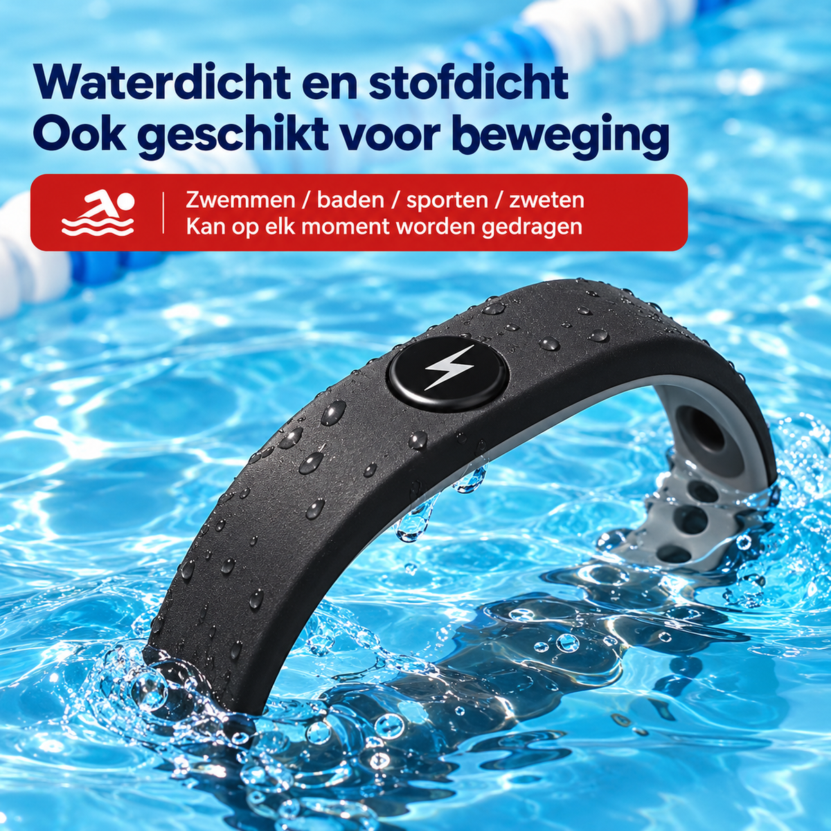 Fittershape Anti-Statische Polsband – verstelbaar & draadloos