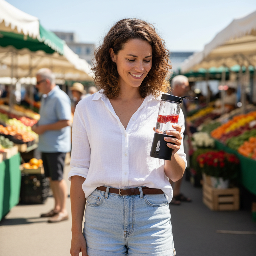Draagbare Blender – Oplaadbaar – Voor Smoothies – Voor Thuis en Reizen