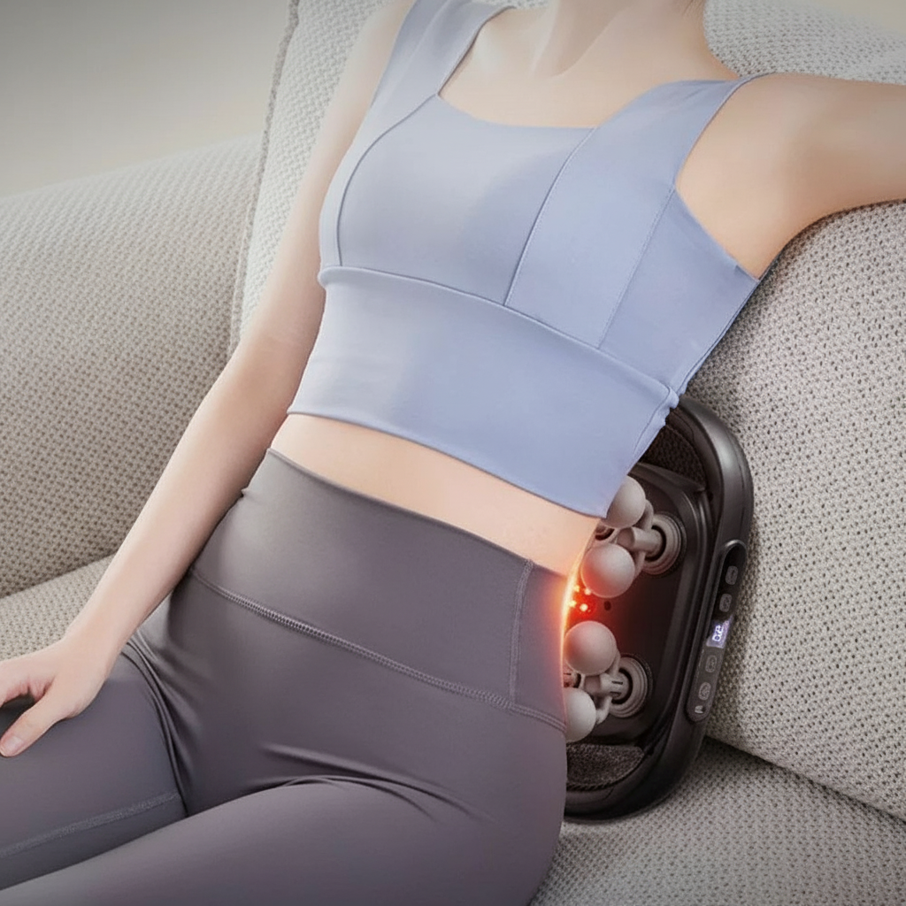 Massageapparaat met 15 Massagekoppen – Verwarming – Voor Rug en Schouders