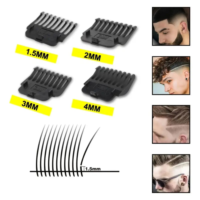 GroomMaster - 3-Delige Draadloze Haar- en Baardverzorgingsset voor Heren