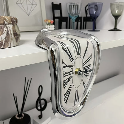 Klok – Moderne designklok – Vervormd ontwerp – Voor decoratie