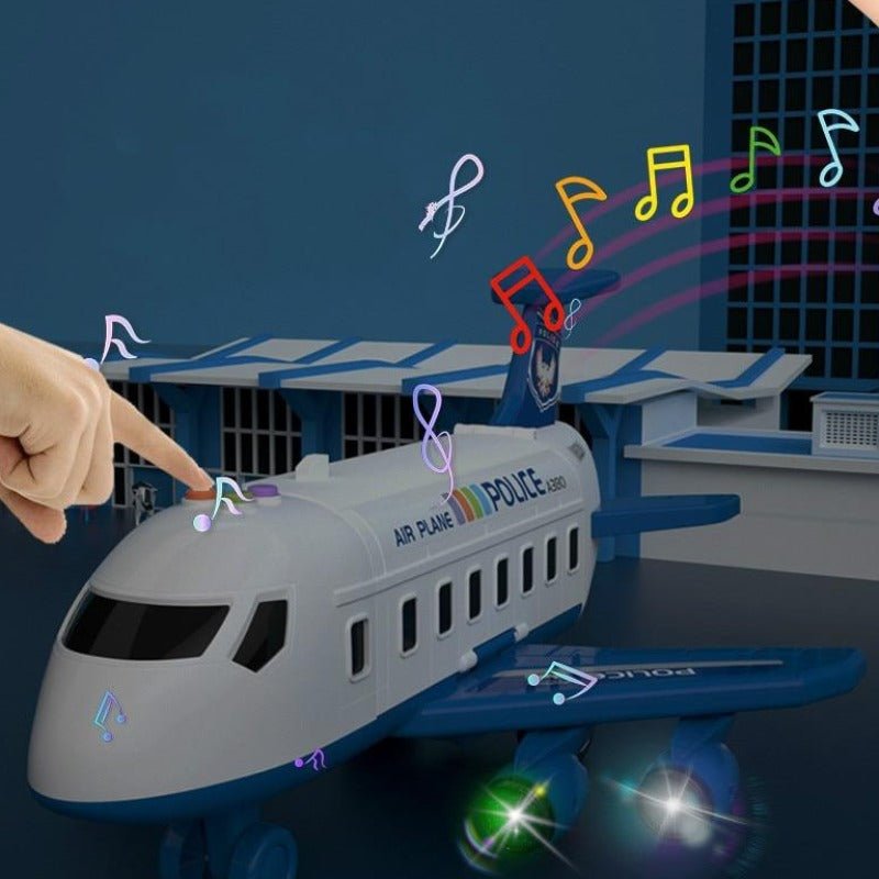 Speelgoed Vliegtuig – Politie Garage – Verlichting en geluid – Voor kinderen