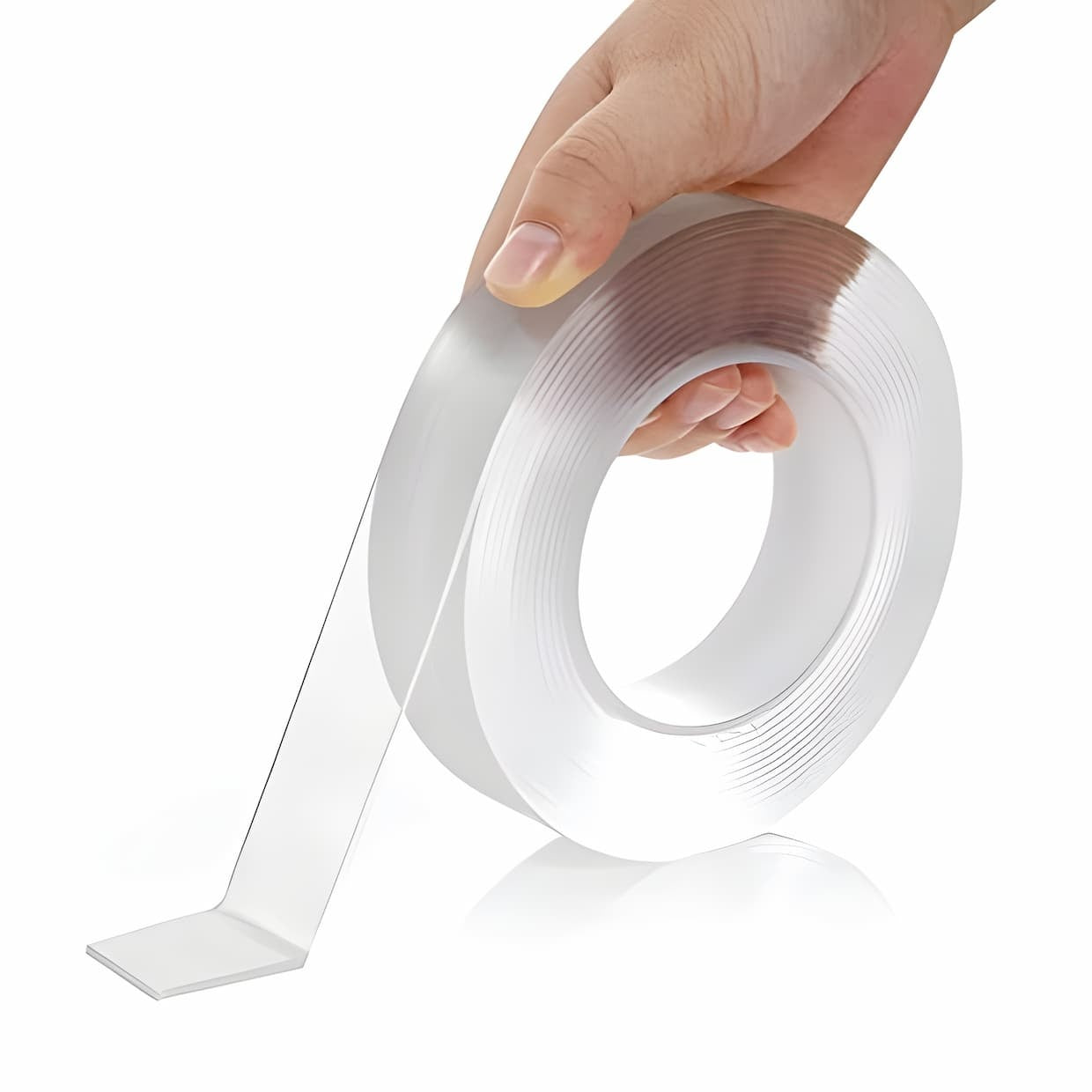 Dubbelzijdig tape – transparant – voor bevestigen en vastzetten – 2 rollen
