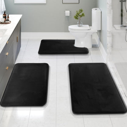 Badmat Set – Zacht – Antislip – Voor badkamer en toilet