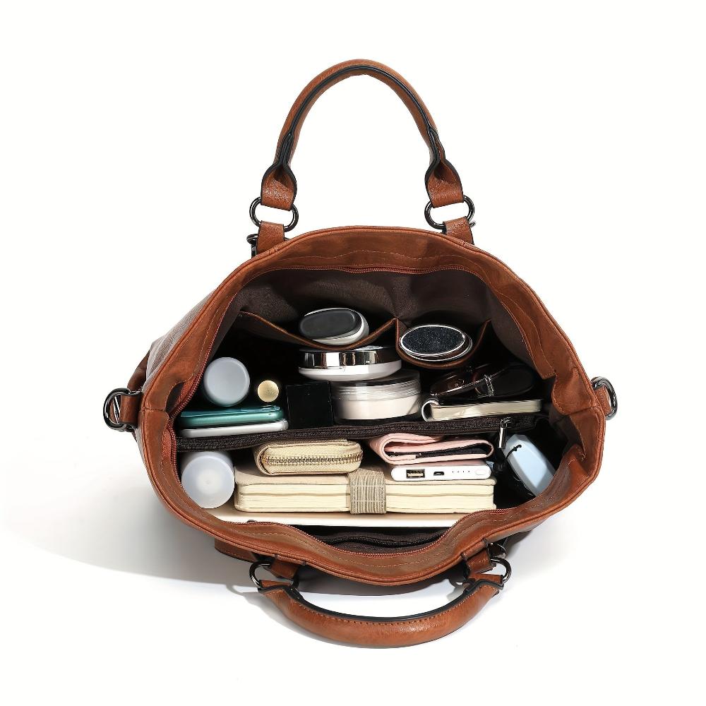 Vintage Schoudertas – Ruim Ontwerp – Stevige Handvaten – Voor Dames