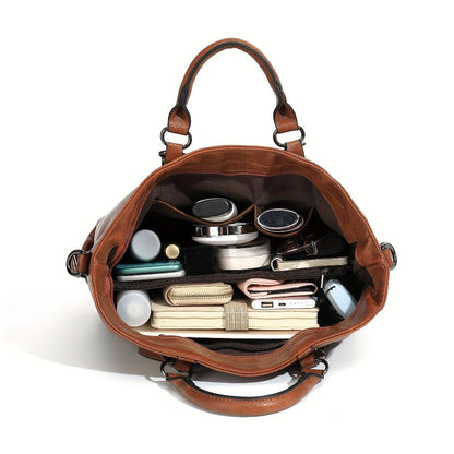 Vintage Schoudertas – Ruim Ontwerp – Stevige Handvaten – Voor Dames