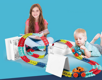 Speelgoed Racebaan – Flexibele Tracks – Voor Kinderen – Inclusief Auto's
